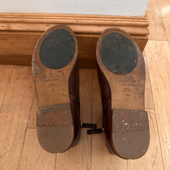 Maroon Sezane Ankle Boots with Buckle - Picture 4 of 4